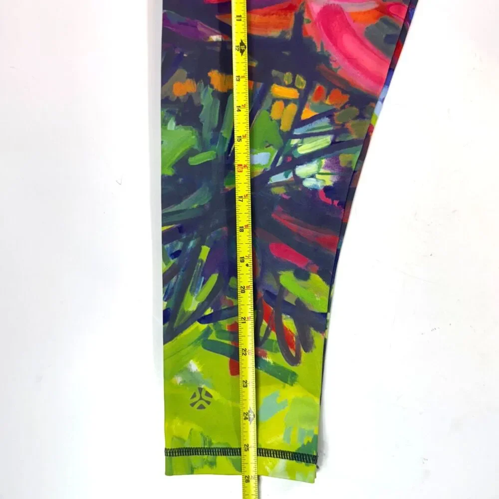 Just Live Activewear Race Time Cropskin Leggings Womens XSmall Fiery Maple Capri